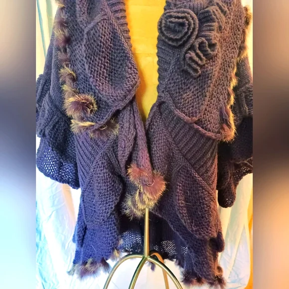 Pretty Angel Cashmere Blend Sweater In Oversized Large - Picture 2 of 11